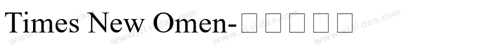 Times New Omen字体转换